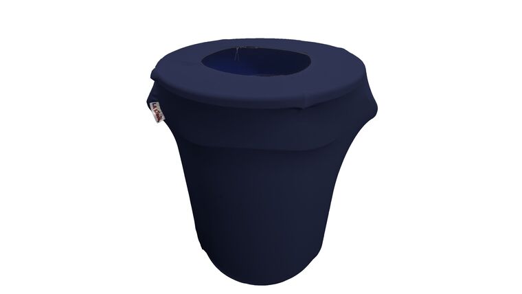 Spandex Trash Can Cover for 32-Gallon – Navy | Rental