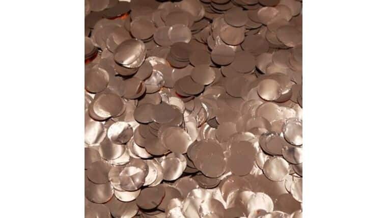 1″ Rose Gold Metallic Circles | Rental 1″ Rose Gold Metallic Circles | Rental