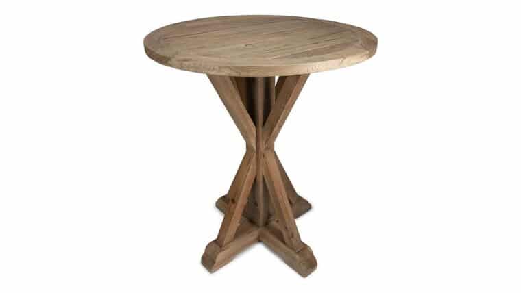 36′” Round Reclaimed Elm Wood Cocktail Table | Rental 36′” Round Reclaimed Elm Wood Cocktail Table | Rental
