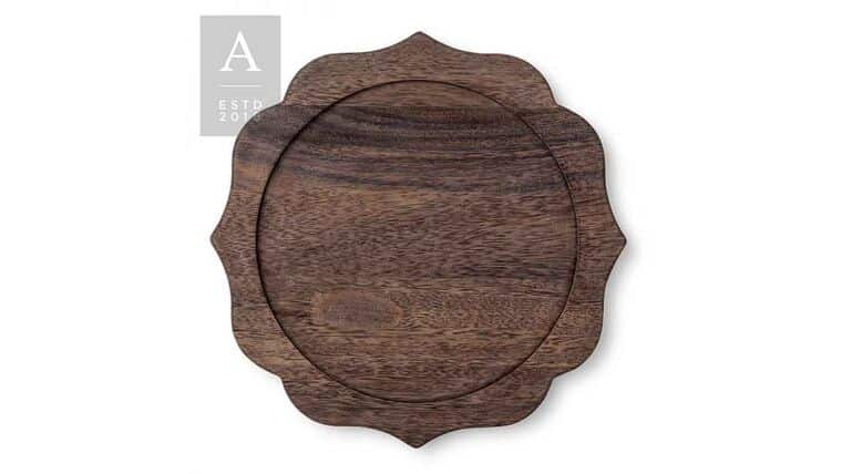Charger Plate | Bennett – Driftwood Dark | Rental