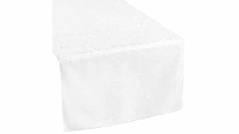 Velvet Table Runner – White | Rental Velvet Table Runner – White | Rental
