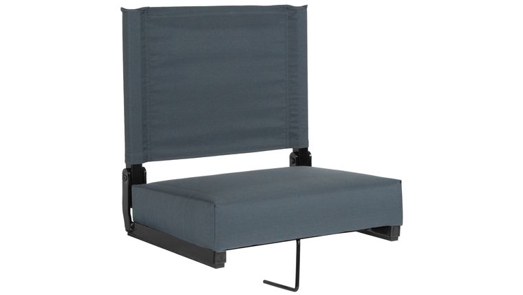 Bleacher Seat – Dark Blue Grandstand Comfort Seats by Flash with Ultra-Padded Seat | Rental