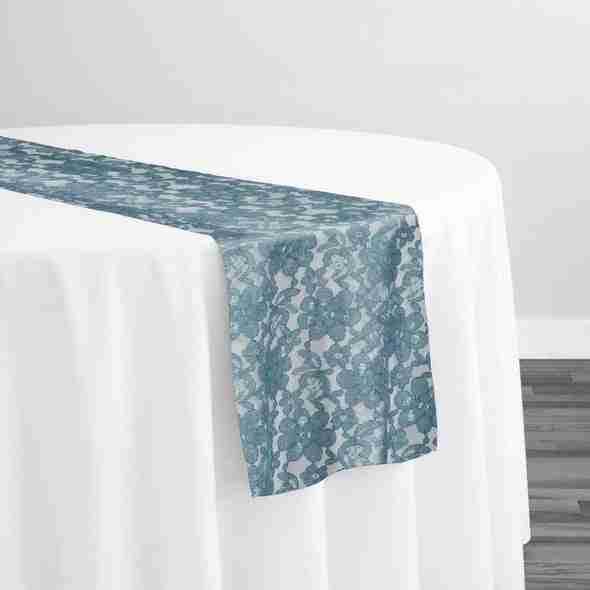 Classic Lace Table Runner in Peacock 6777 | Rental