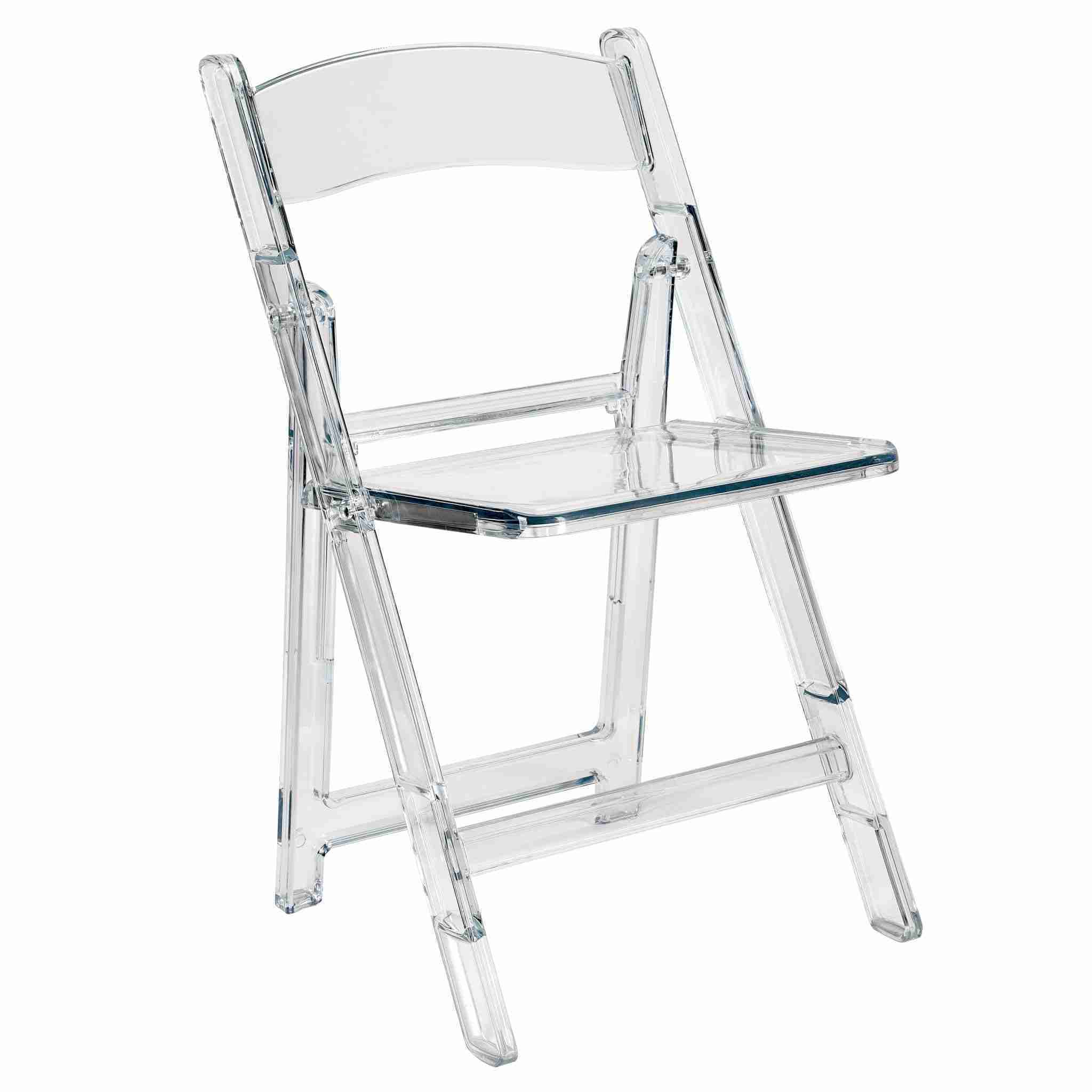 Clear Resin Folding Chair (Per Chair Price Shown – Sold only in Quantities of 4) | Rental