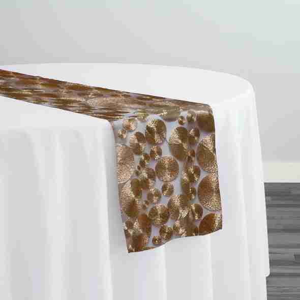 Coin Table Runner in Rose Gold | Rental