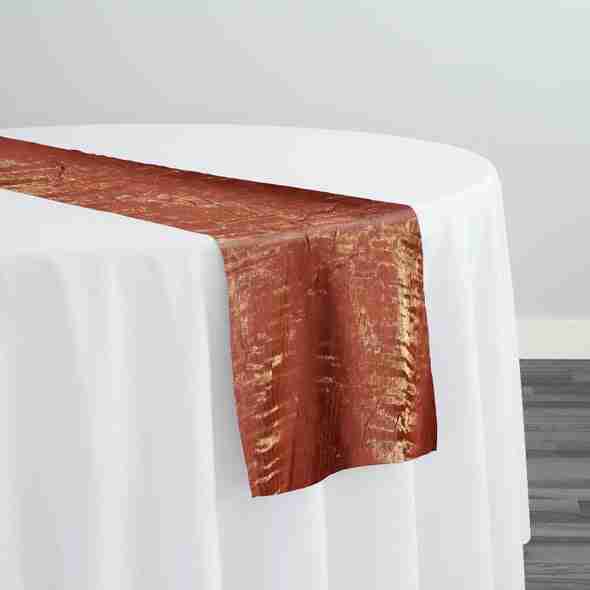 Crush Shimmer (Galaxy) Table Runner in Copper 17 | Rental