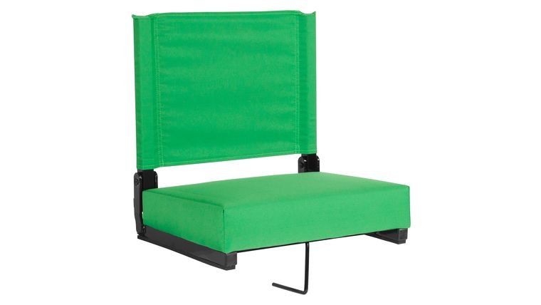 Bleacher Seat – right Green Grandstand Comfort Seats by Flash with Ultra-Padded Seat | Rental