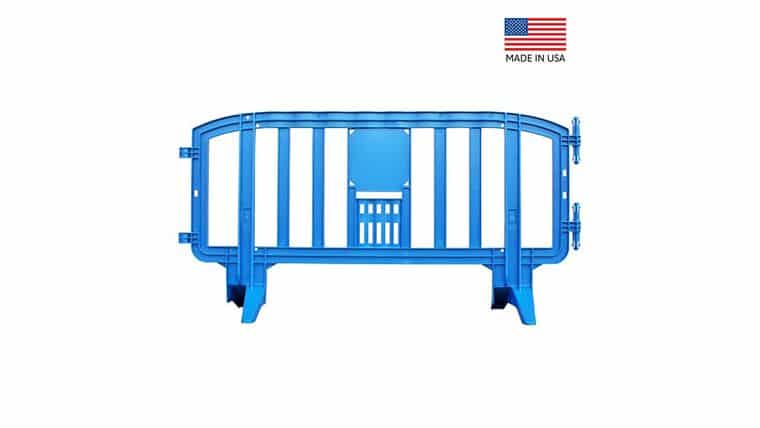 6.5 Ft. Blue Movit Interlocking Plastic Crowd Barricade | Rental