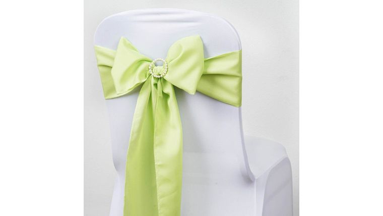 6" W x 106" L Apple Green Polyester Sash | Rental