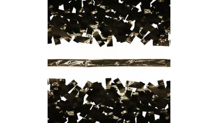 Black Metallic Confetti Sleeve | Rental