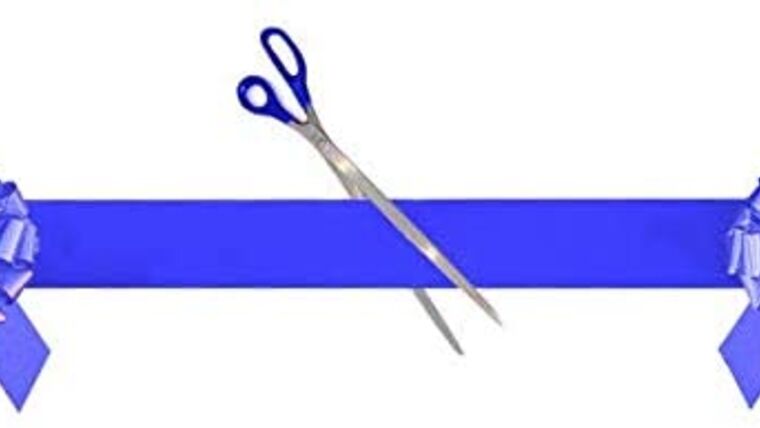 Grand Opening Kit-Ribbon, 10 inch Metallic Blue Bows, & Blue Handle Scissors-Easy Ribbon Cutting Ceremonial Supplies Pack (Blue Kit) | Rental Grand Opening Kit-Ribbon, 10 inch Metallic Blue Bows, & Blue Handle Scissors-Easy Ribbon Cutting Ceremonial Supplies Pack (Blue Kit) | Rental