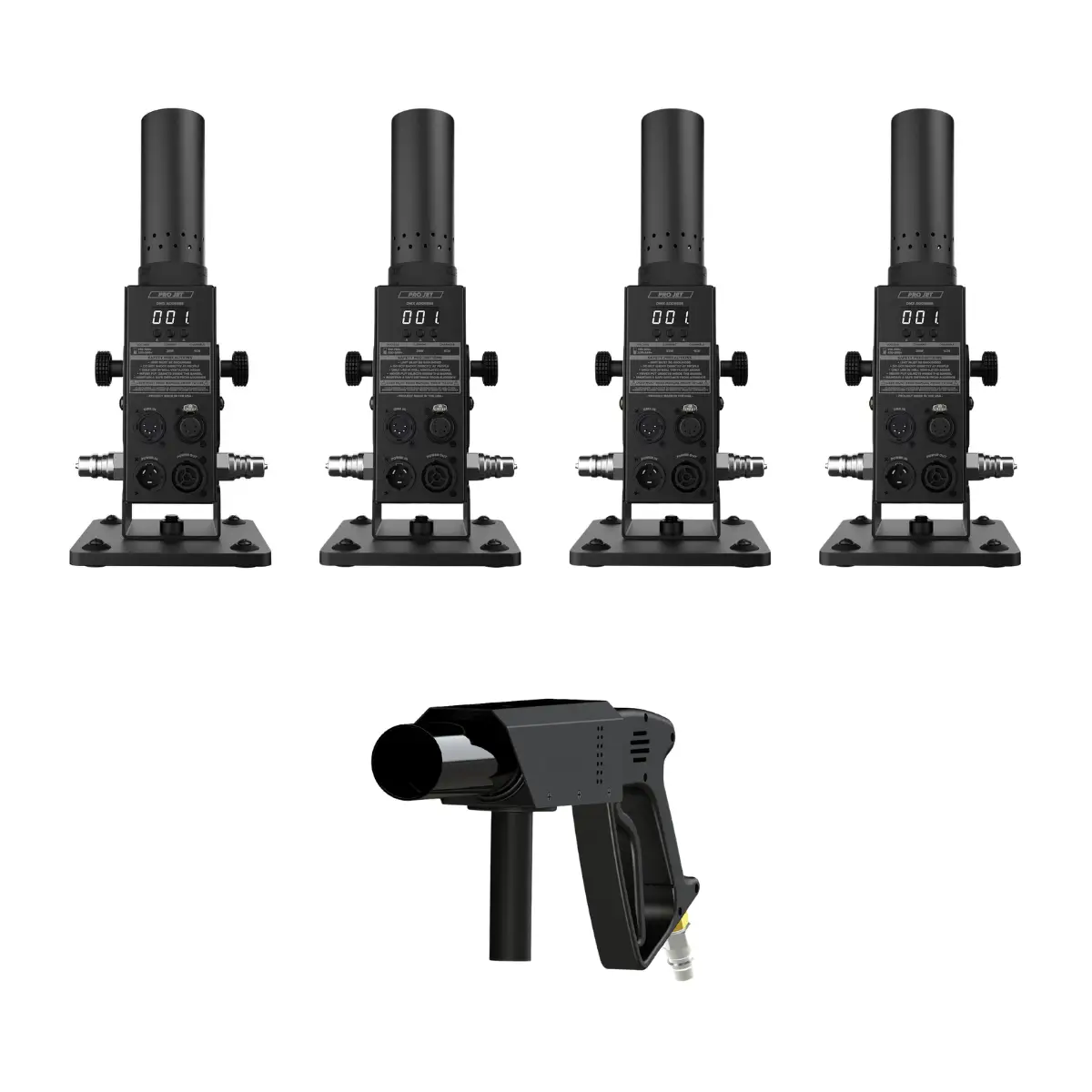 DMX Pro Cryo Jet Package (4 Pack) and Handheld Cryo Gun Package | Rental