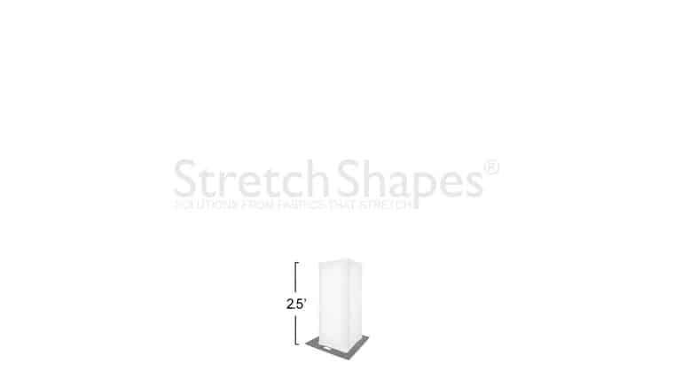 2.5′ White Spandex Truss Sleeve Cover | Rental