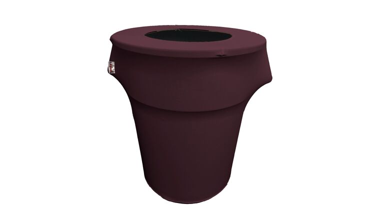 Spandex Trash Can Cover for 44 Gallon – Eggplant | Rental
