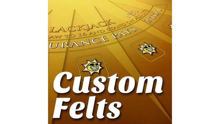 Blackjack – 6′ Blackjack Casino Game Table Kit – Custom Layout | Rental