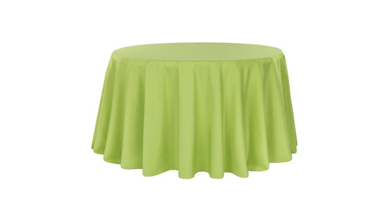 Round Polyester 132" Tablecloth - Apple Green | Rental