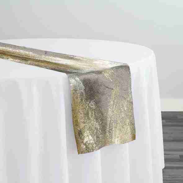 Element Jacquard Table Runner in Gold | Rental
