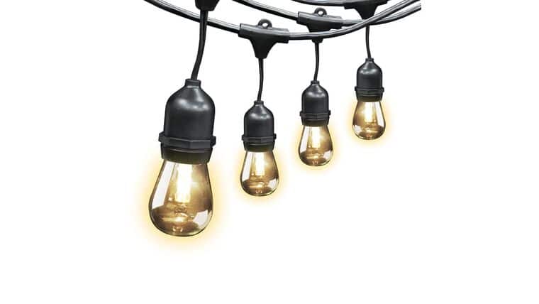 48′ Black String Clear C9 LED Light Bulb Feit 72031 Kit | Rental 48′ Black String Clear C9 LED Light Bulb Feit 72031 Kit | Rental