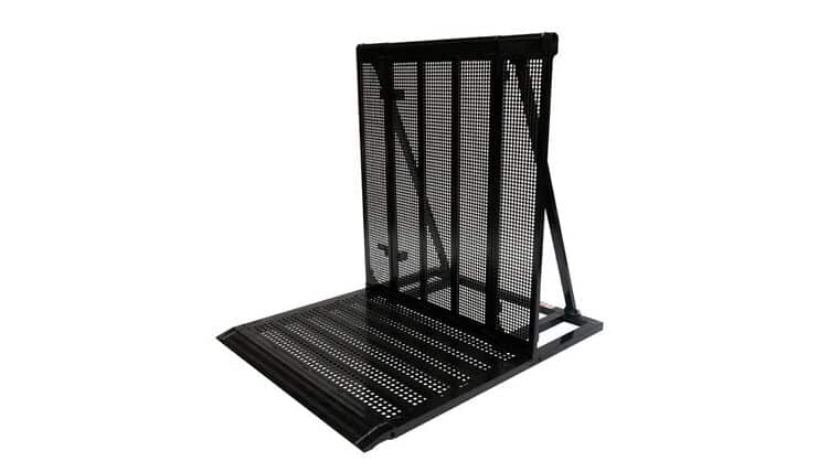 Hinged Gate Metal Blow-Through Concert Crowd Barricade – Black | Rental