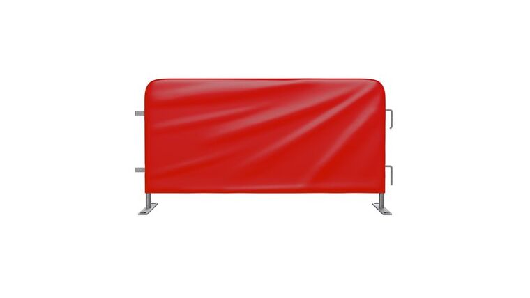 Heavy Duty Barricade Jacket Cover – Vinyl – Red | Rental
