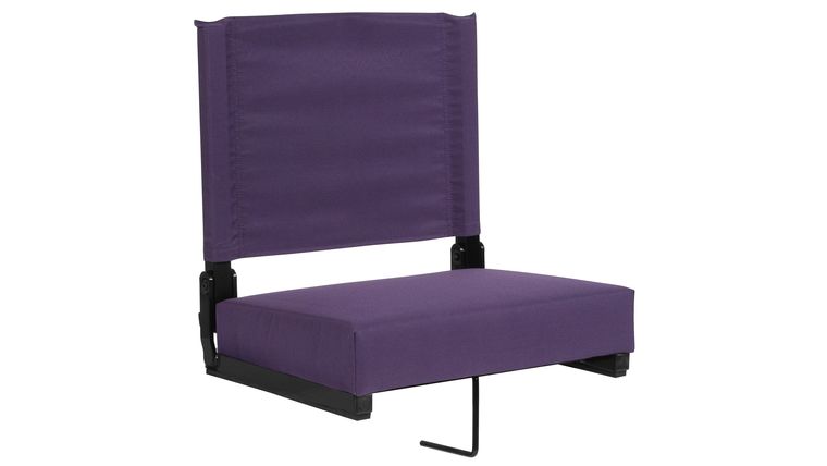 Bleacher Seat – Dark Purple Grandstand Comfort Seats by Flash with Ultra-Padded Seat | Rental