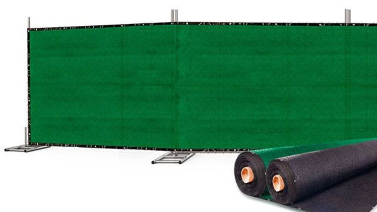 50′ x 5.8′ Privacy Wind Screen – Green | Rental 50′ x 5.8′ Privacy Wind Screen – Green | Rental