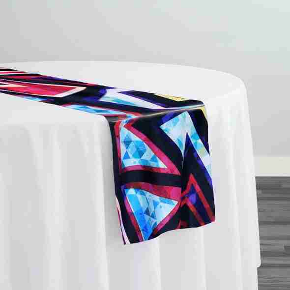 Ikon (Poly Print) Table Runner | Rental