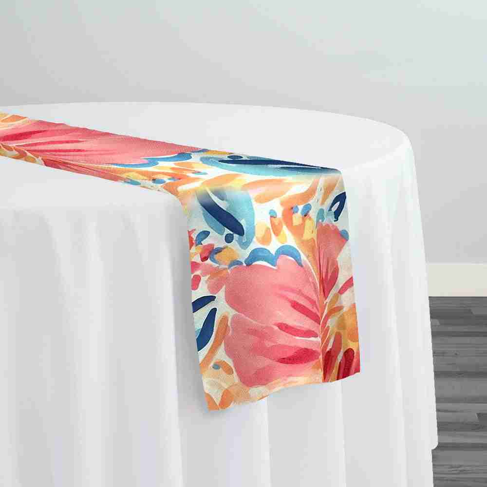 Island Bliss (Poly Print) Table Runner | Rental Island Bliss (Poly Print) Table Runner | Rental