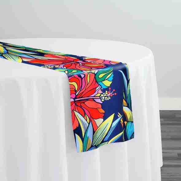 Tropical Funk (Poly Print) Table Runner | Rental