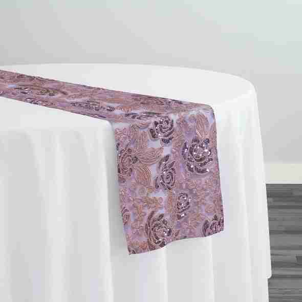 Valentina Lace Table Runner in Blush | Rental