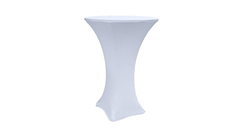 Spandex | Dusty Blue | 30″ Round | Cocktail Table Cover | Rental