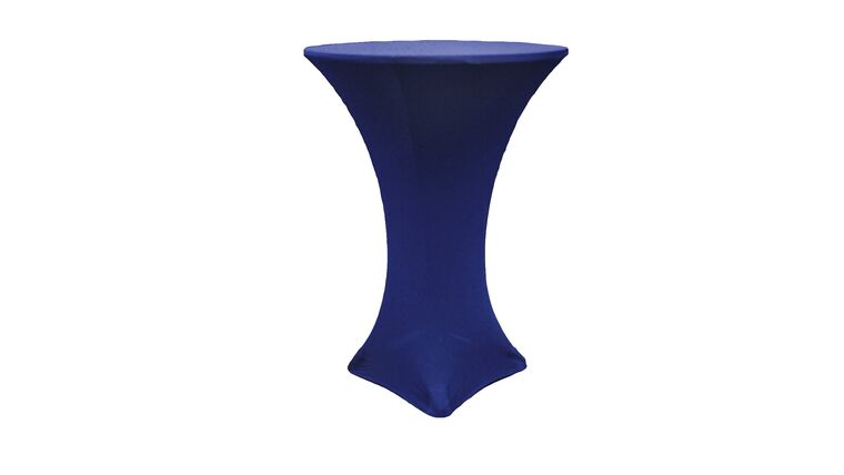 Spandex | Navy Blue | 30″ Round | Cocktail Table Cover | Rental Spandex | Navy Blue | 30″ Round | Cocktail Table Cover | Rental