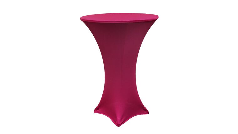 Spandex | Fuchsia | 36″ Round Cocktail Table | Rental