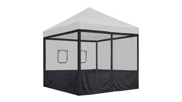 10’H x 20’L Tent Sidewall – Black Screen | Rental