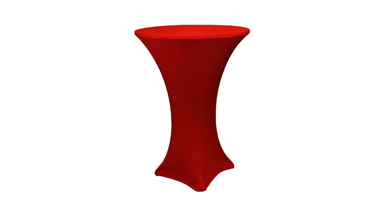 Spandex | Apple Red | 30" Round Cocktail Table Cover | Rental