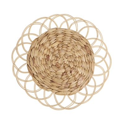 CH255 Water Hyacinth And Rattan Charger | Rental