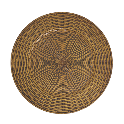 CH444 Faux Rattan Charger | Rental