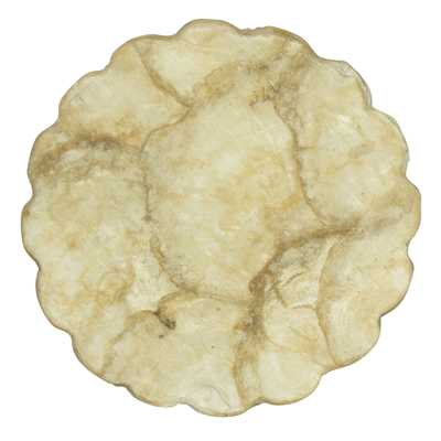 CO170 Scalloped Capiz Coaster | Rental