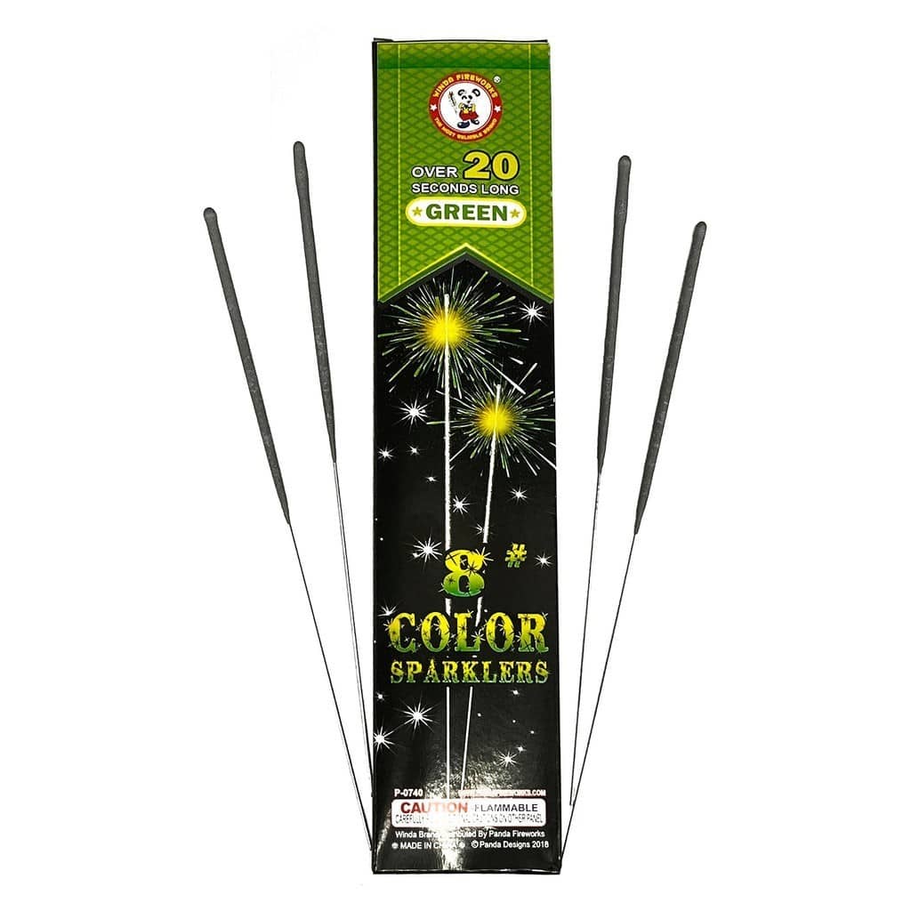 8″ Color Wire Sparklers (6 Per Box) | Rental