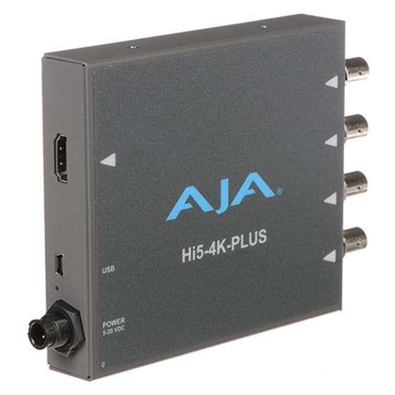 AJA HI5 4K Plus 3G Quad Link to HDMI 2.0 Converter | Rental