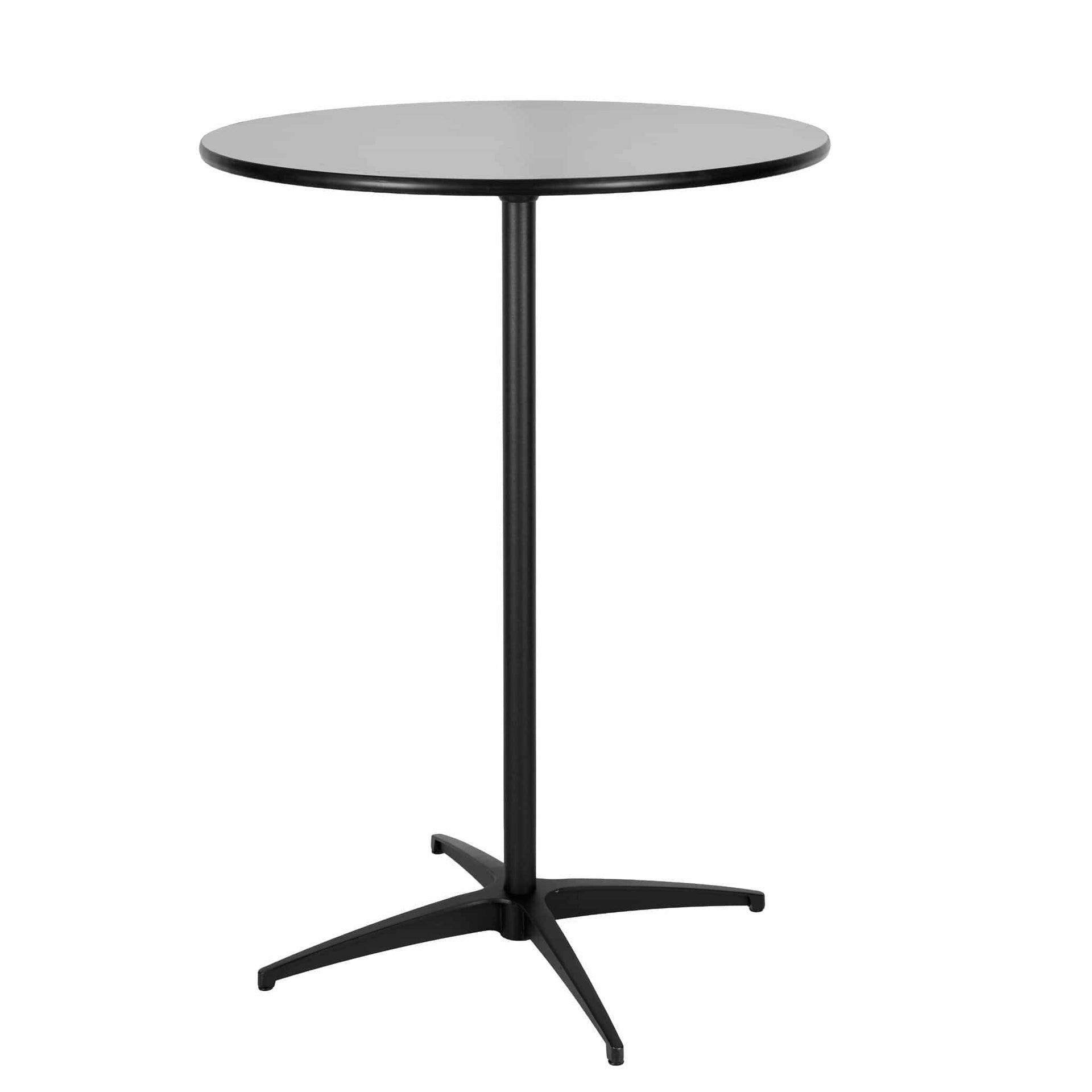 Black 30″ Round Plywood Cocktail Table Kit | Rental Black 30″ Round Plywood Cocktail Table Kit | Rental