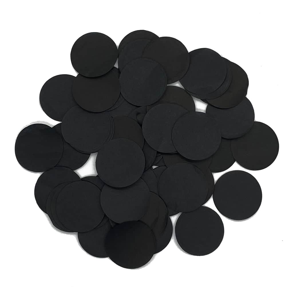 Black Tissue Paper Confetti Dots – 1″ Circles | Rental Black Tissue Paper Confetti Dots – 1″ Circles | Rental