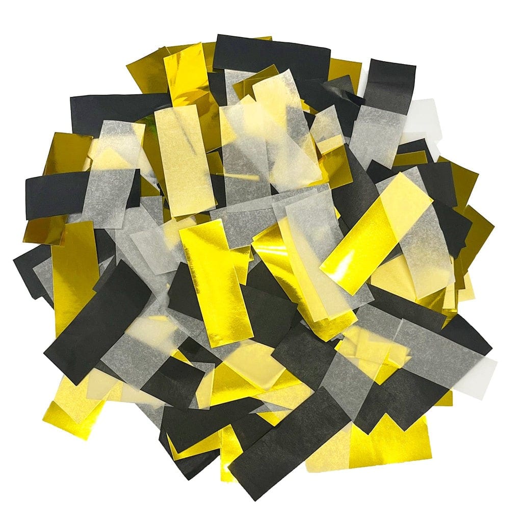 Black, White & Gold Confetti Mix – (1lb) | Rental Black, White & Gold Confetti Mix – (1lb) | Rental