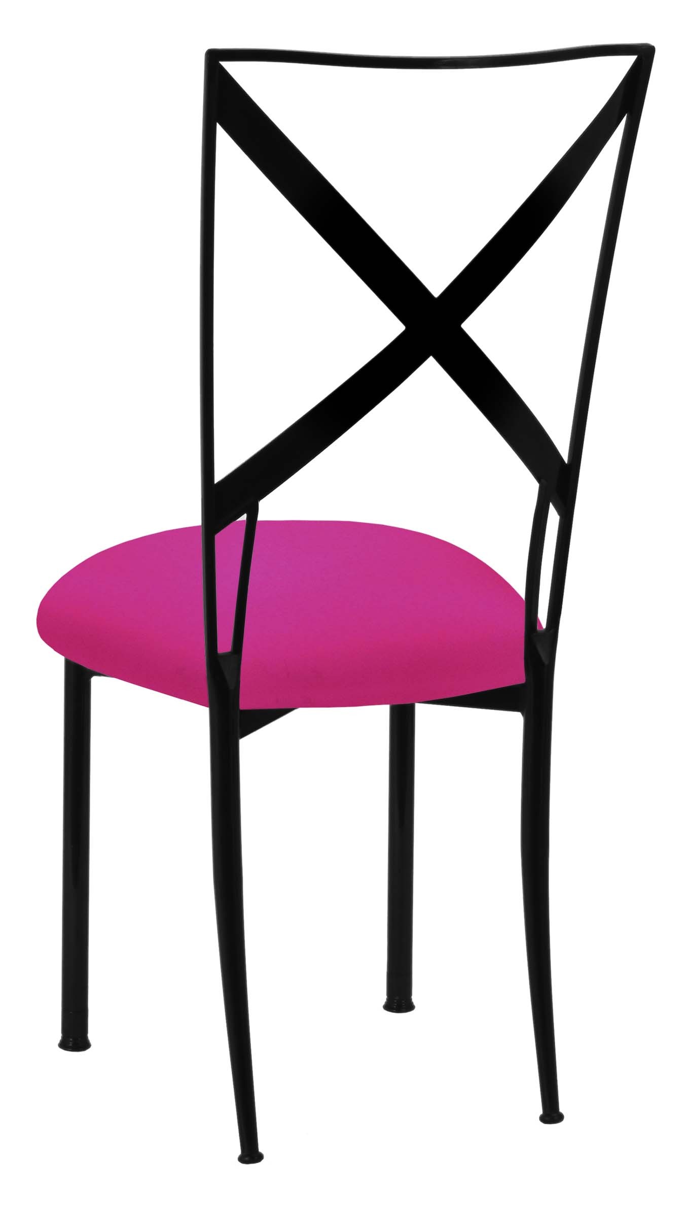 Blak. with Hot Pink Stretch Knit Cushion – Chameleon Chair Collection | Rental