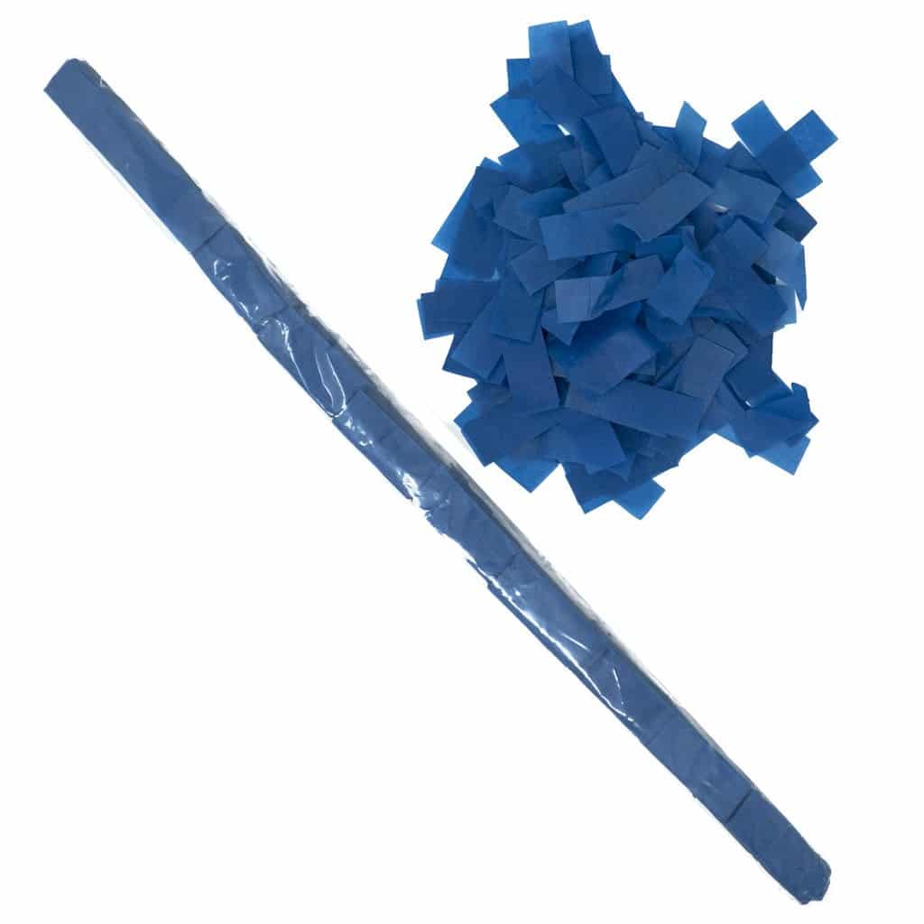 Dark Blue Tissue Confetti – Speed Load Cannon Sleeve (1/4lb) | Rental