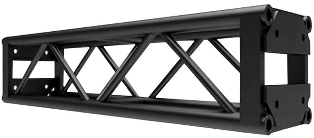 DuraTruss DT-GP4-BLK 4-Foot End-Plated Square Truss -Black | Rental