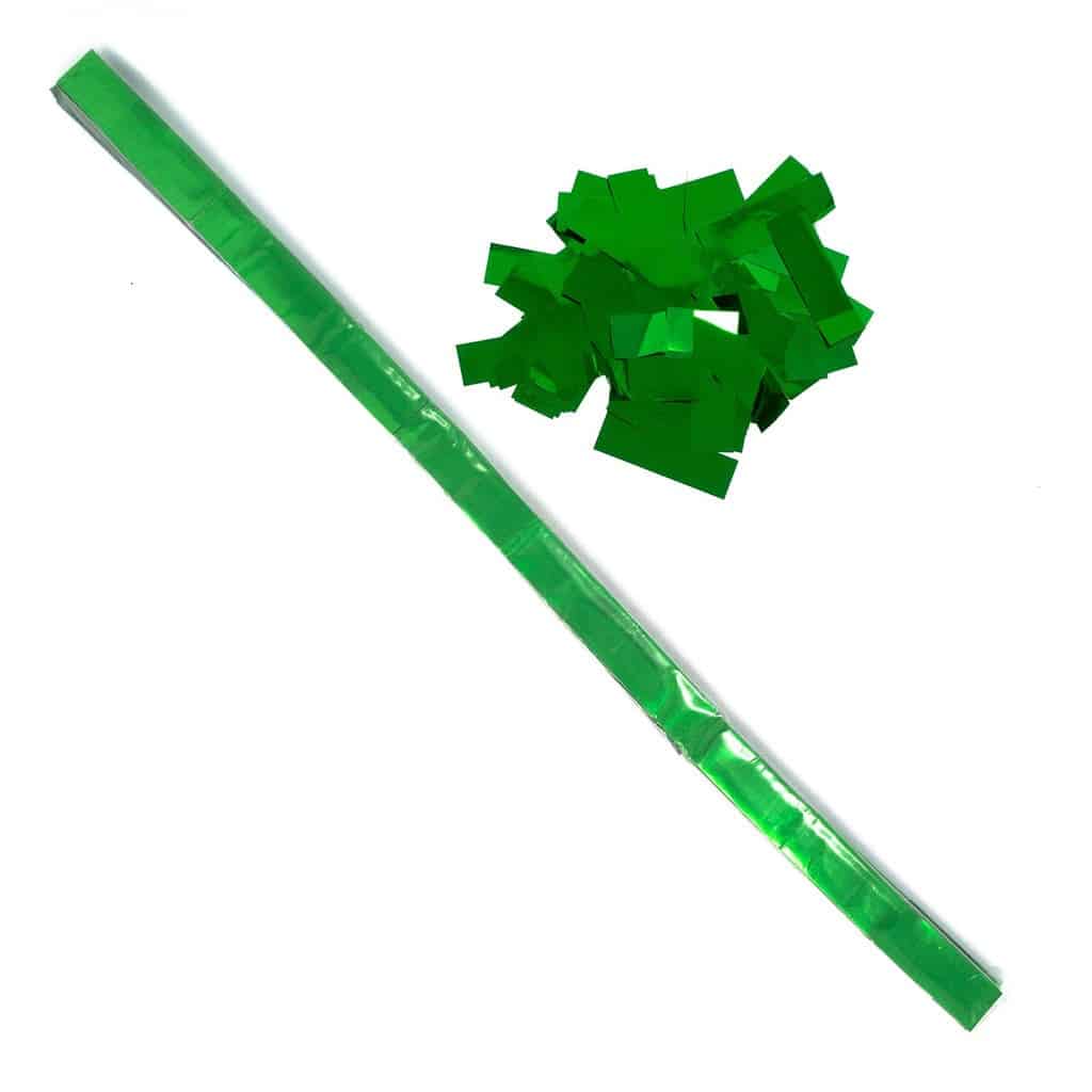 Green Metallic Confetti – Speed Load Cannon Sleeve (1/4lb) | Rental