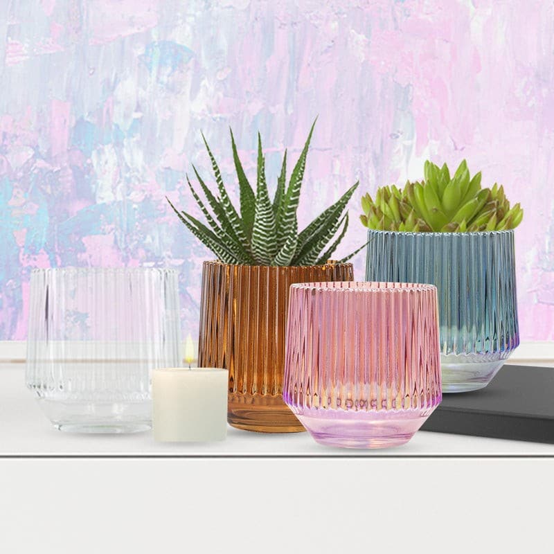 Iridescent Candle Holder | Rental
