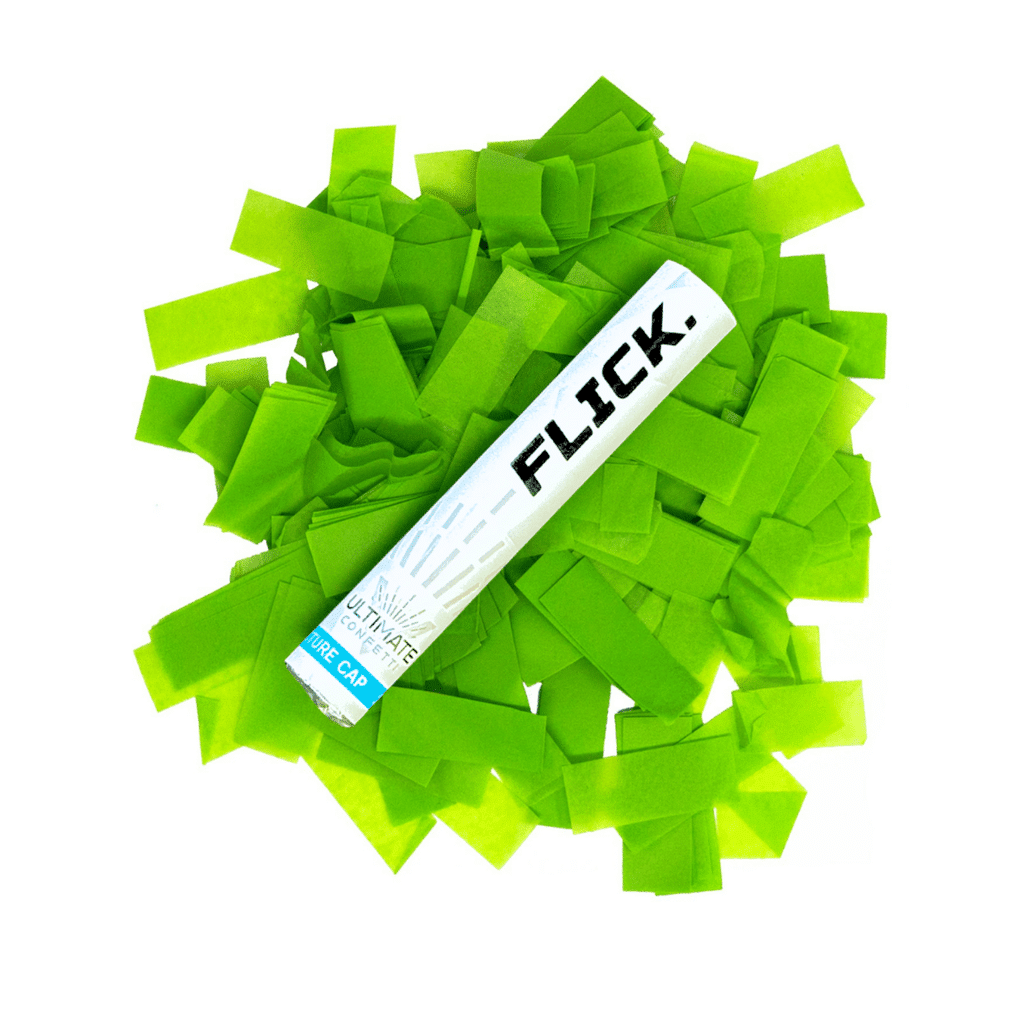 Light Green Tissue Paper Confetti Flick Stick – 6″ (Pack of 8) | Rental