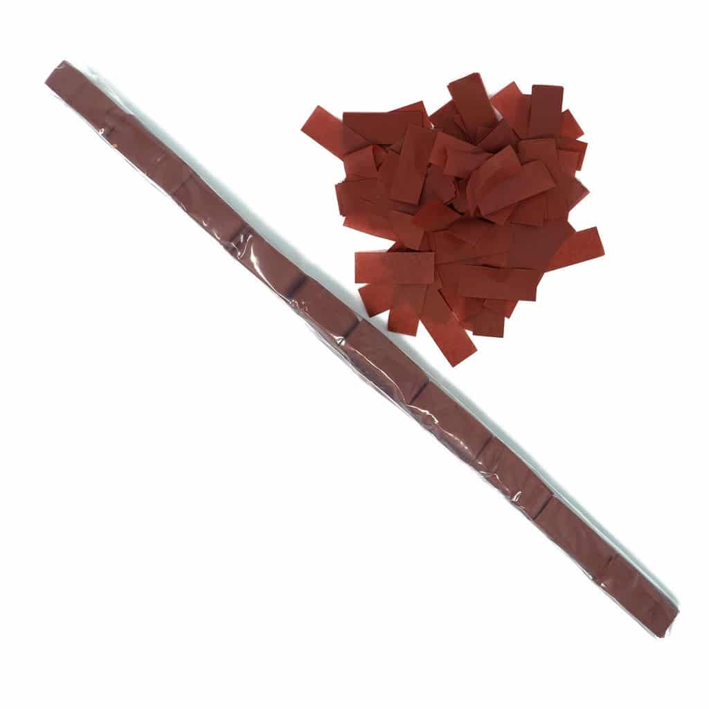 Maroon Tissue Confetti – Speed Load Cannon Sleeve (1/4lb) | Rental